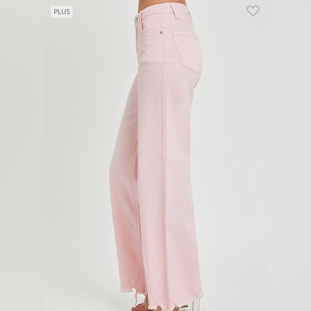 Pretty in Pink Wide Leg Denim Pants